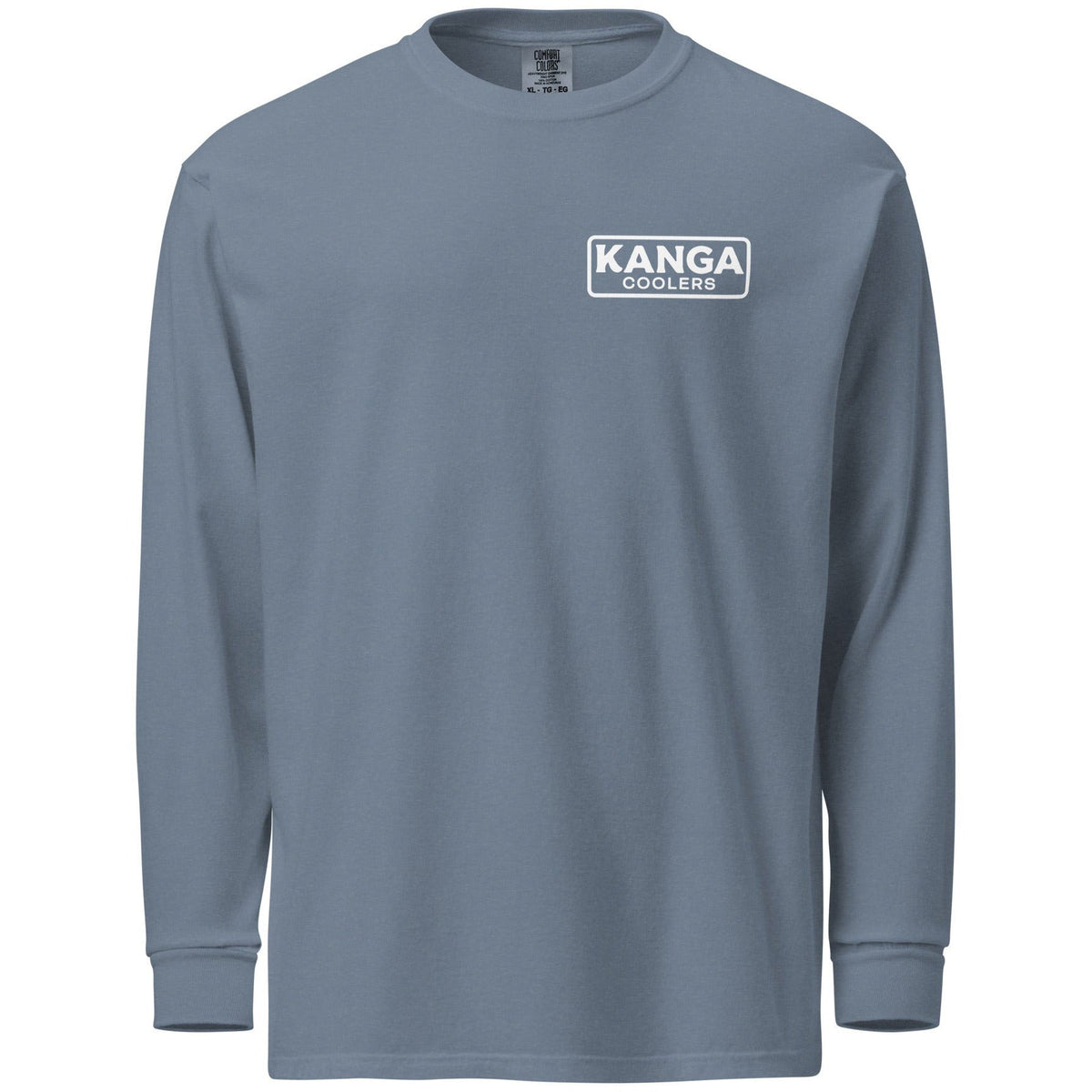 Kanga Tagline Box Garment-dyed heavyweight long-sleeve shirt