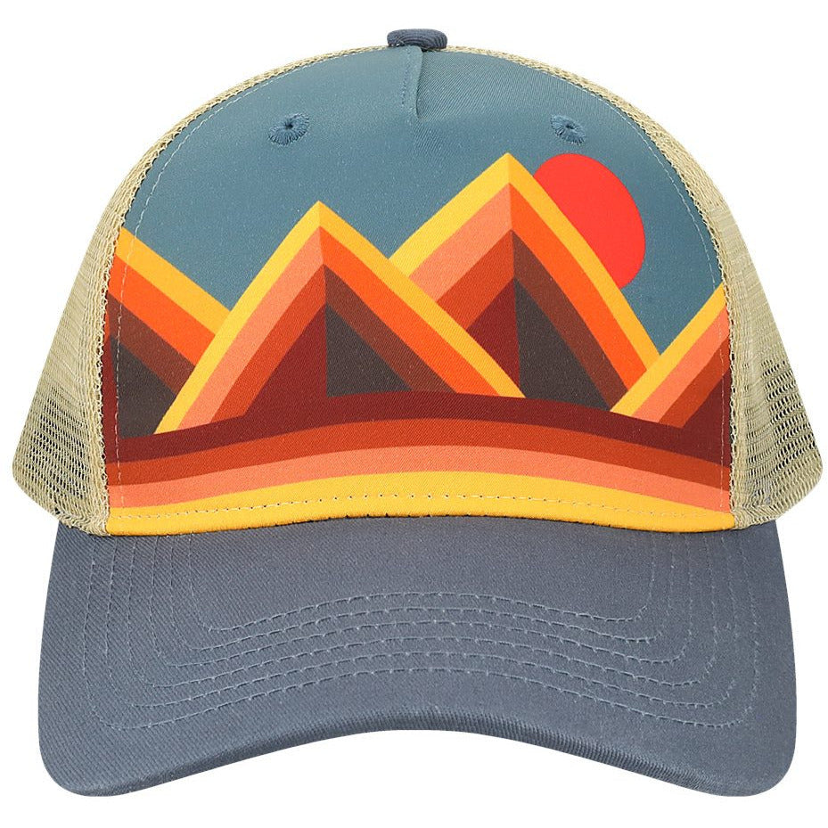 Mountain Contours Maroon/ Slate