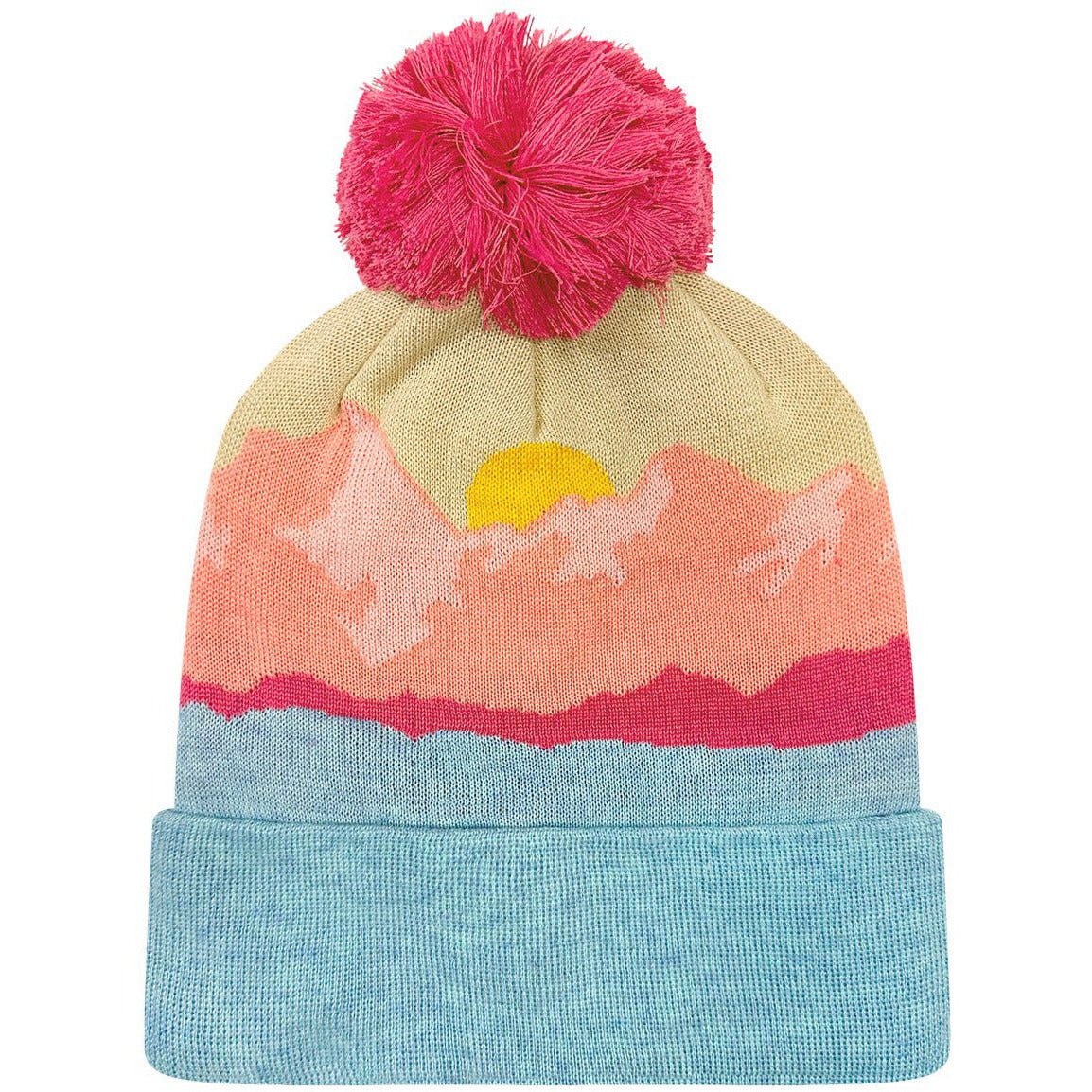 Mountain Morning Aqua/ Peach