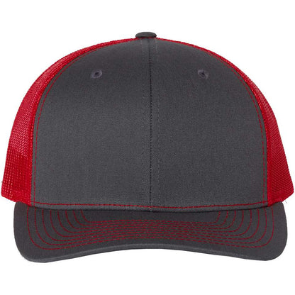 Charcoal/ Red