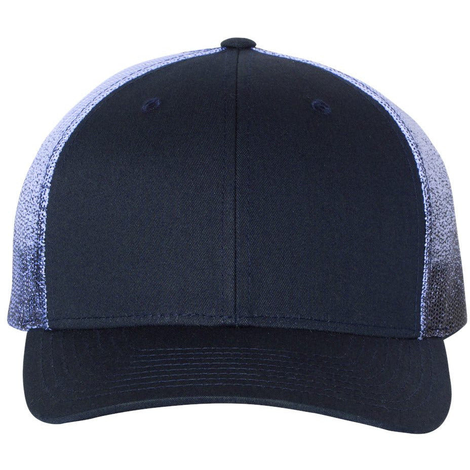 Navy/ Navy to White Fade