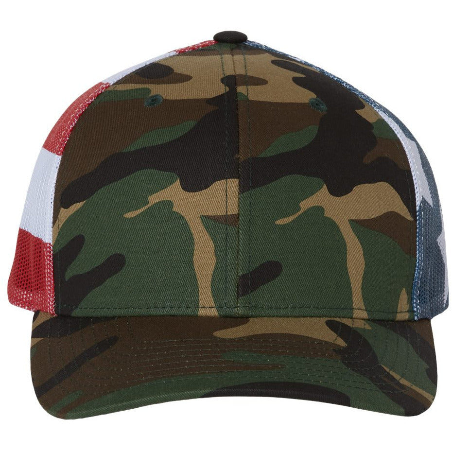 Green Camo/ Stars & Stripes