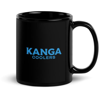 Kanga Coolers Black Glossy Mug