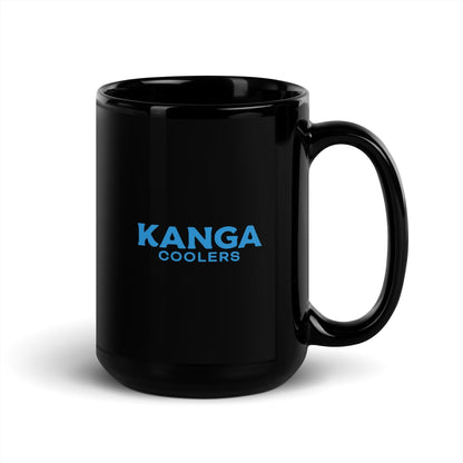 Kanga Coolers Black Glossy Mug