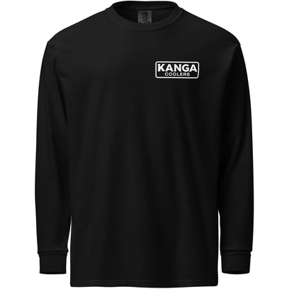 Kanga Tagline Box Garment-dyed heavyweight long-sleeve shirt