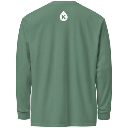 Kanga Tagline Garment-dyed heavyweight long-sleeve shirt