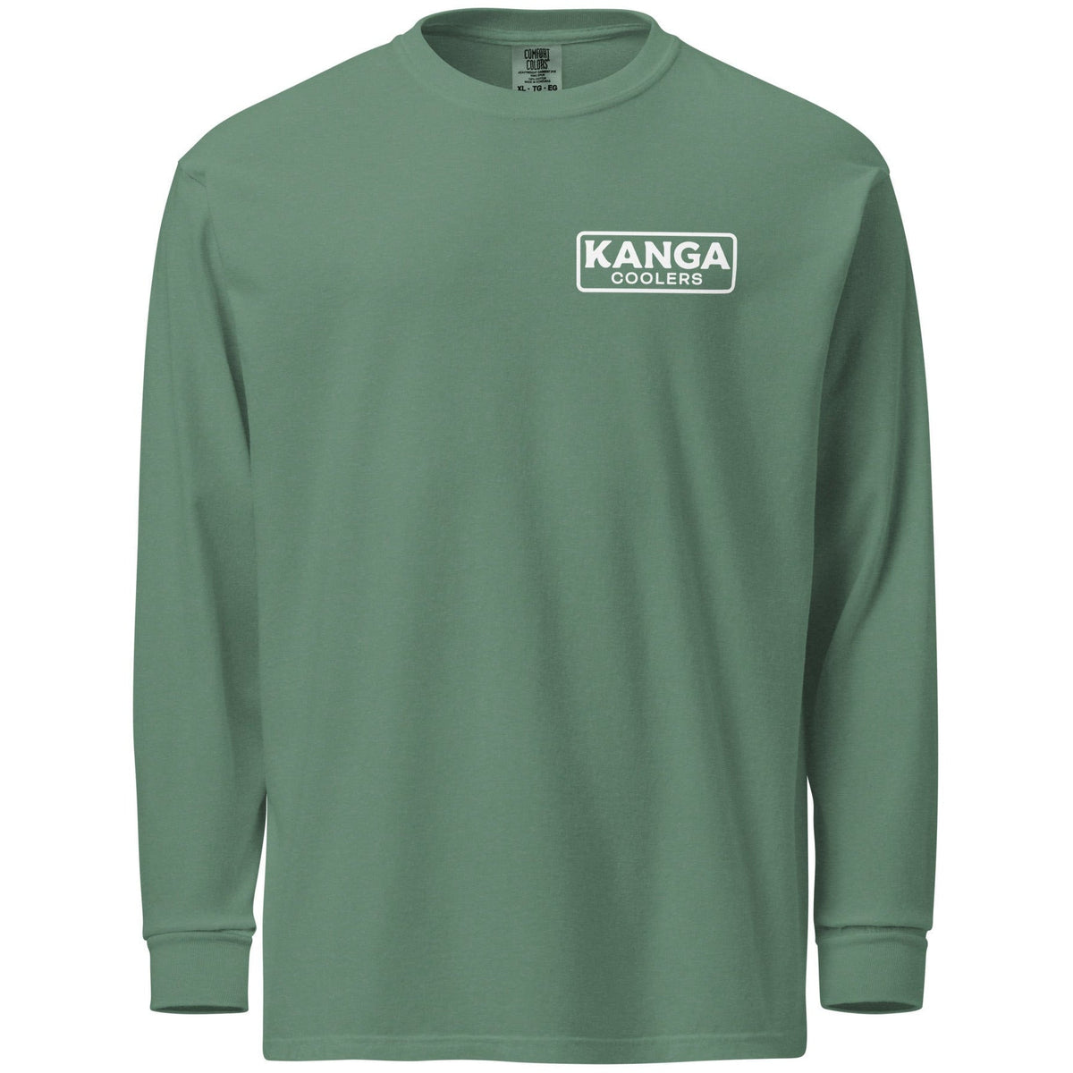 Kanga Tagline Box Garment-dyed heavyweight long-sleeve shirt