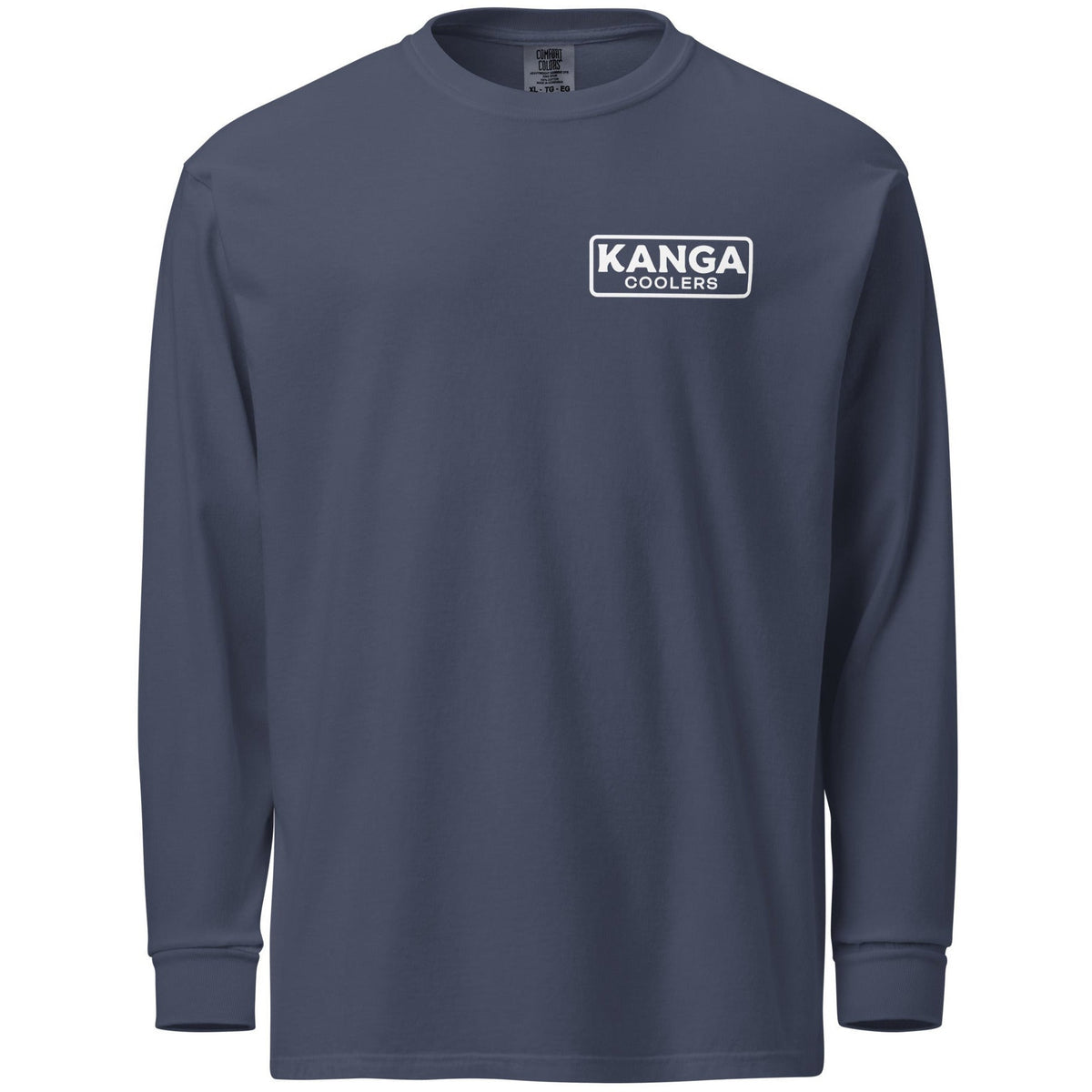 Kanga Tagline Box Garment-dyed heavyweight long-sleeve shirt