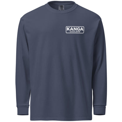 Kanga Tagline Box Garment-dyed heavyweight long-sleeve shirt