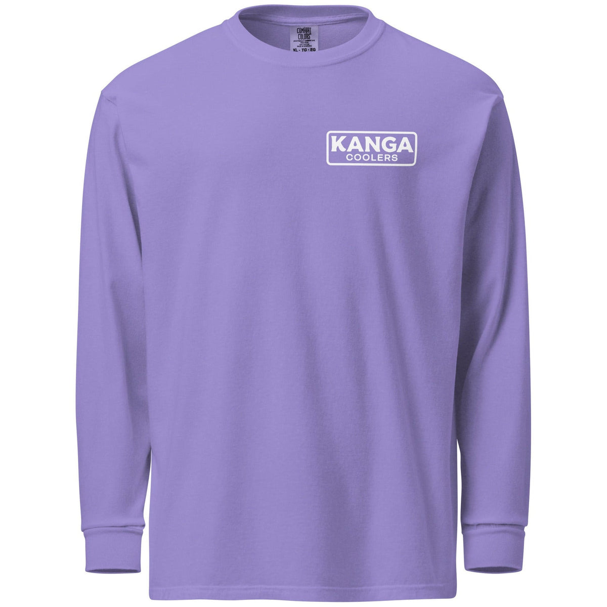 Kanga Tagline Box Garment-dyed heavyweight long-sleeve shirt