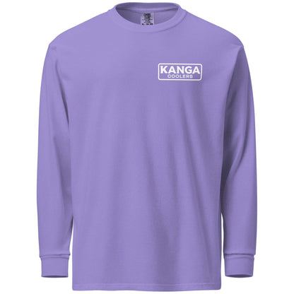 Kanga Tagline Box Garment-dyed heavyweight long-sleeve shirt