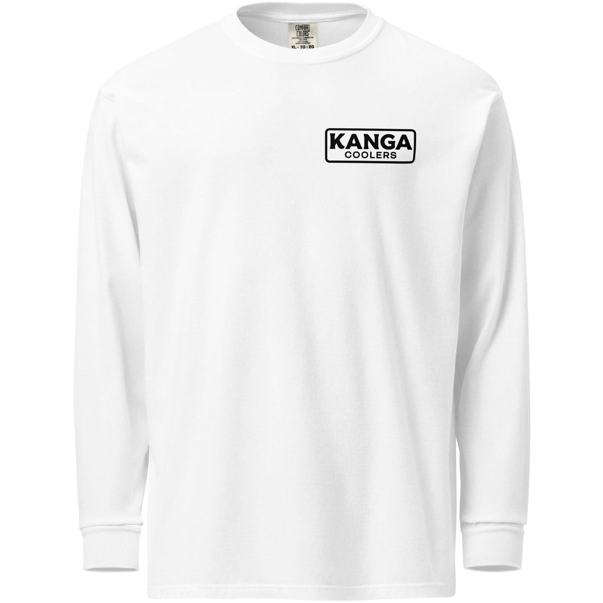 Kanga Tagline Box Garment-dyed heavyweight long-sleeve shirt