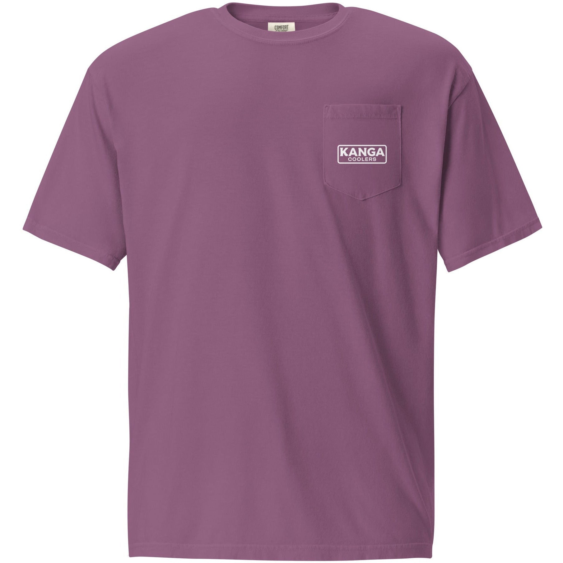 Kanga Tagline Box Unisex garment-dyed pocket t-shirt