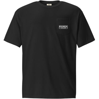 Kanga Tagline Box Unisex garment-dyed pocket t-shirt