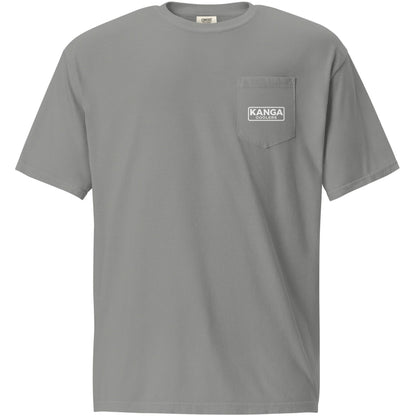 Kanga Tagline Box Unisex garment-dyed pocket t-shirt