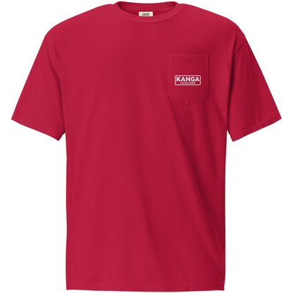 Kanga Tagline Box Unisex garment-dyed pocket t-shirt