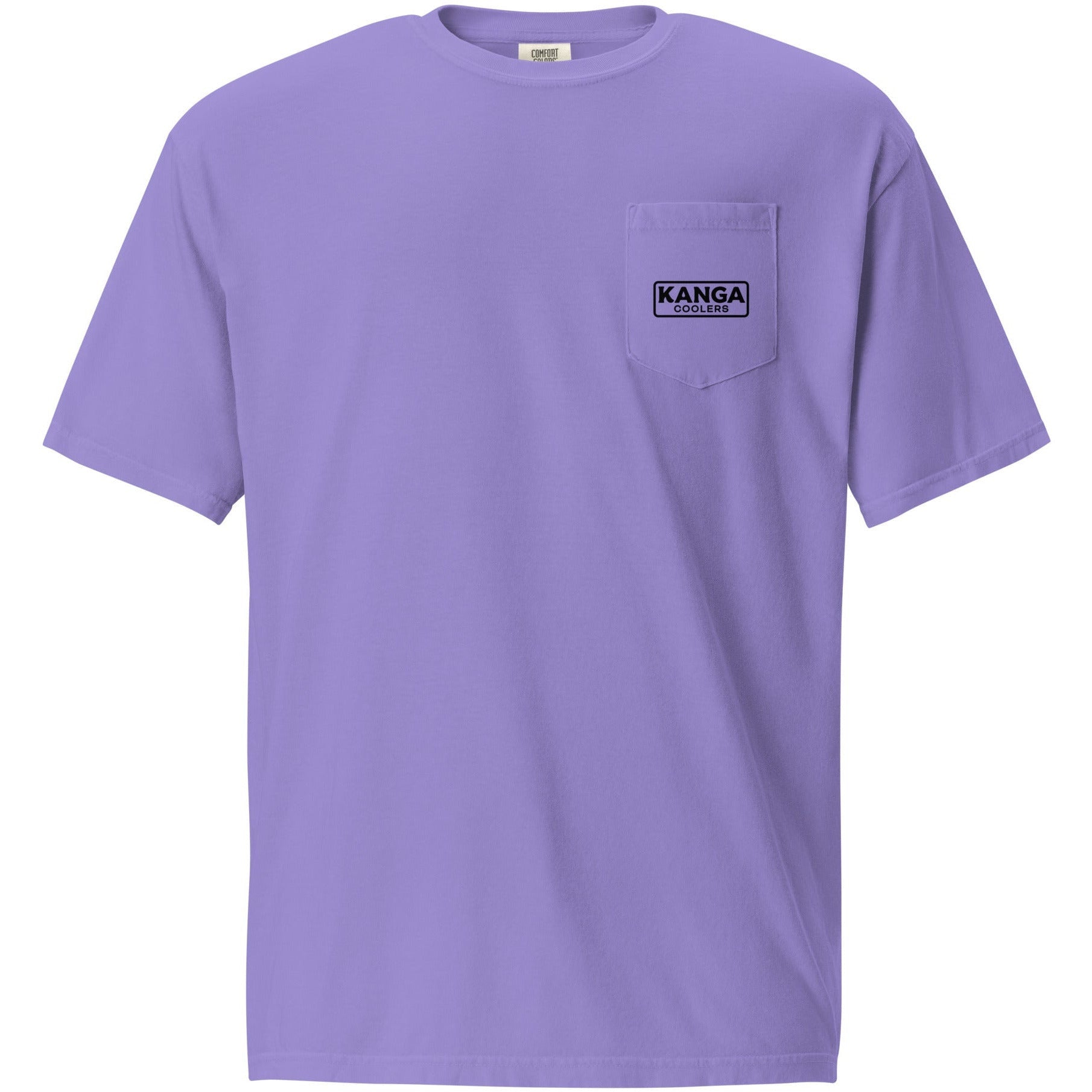Kanga Tagline Box Unisex garment-dyed pocket t-shirt