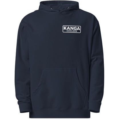 Kanga Tagline Box Unisex midweight hoodie